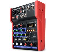 Tarjeta de sonido Bluetooth Stage Home Ktv USB 5v Mini mezclador música portátil Dj consola estudio actuación en vivo