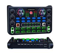 Tarjeta de sonido, controlador de dispositivos DJ, consola mezcladora de tarjeta de sonido profesional for escenario en vivo,Una Experiencia De Sonido MáS Interesante