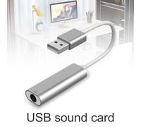 Tarjeta de sonido de audio SUSUchens 2 en 1 Plug and Play, portátil, externa, USB, 7.1 canales, para portátil, color aleatorio.