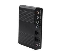 Tarjeta de Sonido de Audio USB, Tarjeta de Sonido estéreo Externa de 6 Canales USB Adaptador de Salida de Audio SPDIF óptico Digital para PC Compatible con XP/2000/Vista/Win7/MAC OS9.1