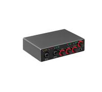 Tarjeta de Sonido de Grabación Portátil Conectar y Usar para Grabación de Audio por Computadora, Interfaces USB para Estudios de Podcast.