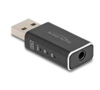 Tarjeta de sonido Delock 68001 USB DAC portátil audio Hi-Res 24 bit 96 kHz
