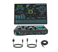 Tarjeta de sonido en mezclador de sonido USB, consola de mezclas profesional, amplificador for cantar en PC y teléfono móvil.