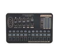 Tarjeta de Sonido en, Tablero Mezclador de Audio con Reducción de Ruido Inteligente, Cambiador de Voz con Múltiples Efectos de Sonido 5 Modos de Escena, para Grabación de