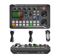 Tarjeta de sonido en vivo con efectos de mezclador de DJ y cambiador de voz, tablero de sonido cambiador de voz para Xbox, mezclador de audio en vivo para transmisión, podcasting, juegos (tarjeta de