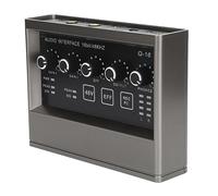 Tarjeta de Sonido en Vivo de 48 V con Mezclador de Tarjeta de Sonido de Reverberación DSP, Reducción de Ruido, Chip de Doble Núcleo, Conectividad Versátil para Computadora,