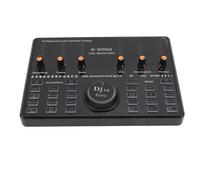 Tarjeta de Sonido en Vivo DJ10, Mezclador de Audio con 12 Efectos de Sonido Eléctricos, Compatible con Conexión Bluetooth, Reducción Inteligente de Ruido, para Transmisión en