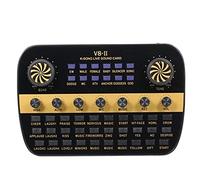 Tarjeta de sonido en vivo DLOETT, mezclador de Audio inteligente con volumen ajustable, tarjeta de sonido para ordenador, PC, sonido en vivo