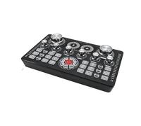 Tarjeta de sonido en vivo, equipo de Podcast DJ, compatible con, mezclador de sonido Phantom au-dio de 48V, cambiador de voz for transmisión en vivo