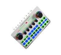 Tarjeta de sonido en vivo, mezclador de audio, grabación de escritorio, fuente de alimentación BT OTG, transmisión digital sin pérdidas para transmisión, podcasting, juegos, grabación, batería