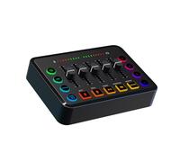 Tarjeta de sonido en vivo streaming en vivo procesador auditivo con mezclador de sonido profesional para cantantes y podcasters