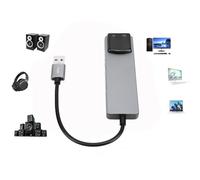 Tarjeta de Sonido Envolvente USB 7.1, SPDIF Adaptadores de Sonido externos de música Digital de Alta resolución Puerto de Entrada USB 2.0 Amplificador de transmisión en para PC