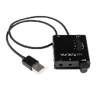 StarTech.com Tarjeta de Sonido Estéreo USB Externa Adaptador Conversor con Salida SPDIF - Negro