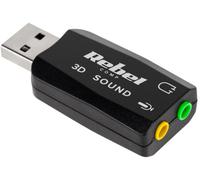Tarjeta de Sonido Externa 5.1 3D USB - REBEL