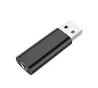 Tarjeta de sonido externa, conector auxiliar de 3,5 mm a USB, interfaz de audio USB portátil, adaptador de auriculares USB para auriculares, laptop, escritorio