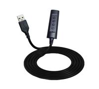 Tarjeta de sonido externa de 3,5 mm a USB con micrófonos de control de volúmenes, botón de apagado para detectar automáticamente la tarjeta de sonido