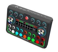 Tarjeta de sonido externa de grado de estudio, adaptador auditivo de transmisión en vivo con filtrado inteligente de ruido, conmutación sin problemas de tarjeta de sonido