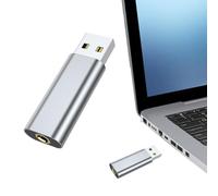 Tarjeta de sonido externa: tarjeta de sonido de 3,5 mm para PC Plug and | Tarjeta de sonido sin controladores, interfaz de audio USB portátil para League of Legend, auriculares, auriculares