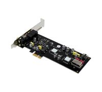 Tarjeta de sonido interna ST113 PCIe SSS1700 con baja latencia, soporte de perfil bajo para producción de música, tarjeta de sonido de cine en casa para juegos