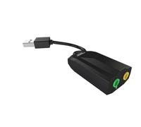 Tarjeta de sonido KeepOut HXADAP 7.1 USB con entrada micrófono, Plug & Play, compatible PC/PS4