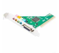 Tarjeta de Sonido PCI 4.1 Canales CMI8738 para PC | Chip CMI8738, sonido claro para preciso, 4.1 canales surround, compatible motherboard PCI, gaming inmersivo
