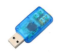 Tarjeta de Sonido, Portátil 3D de 5.1 Canales Plug and Play Tarjeta de Sonido USB Ligera para Altavoz