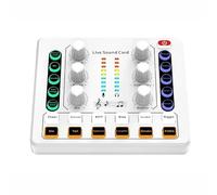 Tarjeta de sonido portátil de producción de Podcast, equipo de Podcast con interfaz de tarjeta de sonido M8,Una Experiencia De Sonido MáS Interesante