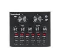 Tarjeta de sonido profesional V8, transmisión en vivo, equipo de estudio de grabación de Podcast,Una Experiencia De Sonido MáS Interesante