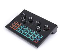 Tarjeta de Sonido, Tarjeta de Cambiador de Voz Portátil Sistema de Dos Canales de Carga USB para Transmisión en Vivo para Chat de Voz para Grabación de Canciones K