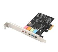 Tarjeta de sonido, tarjeta de sonido portátil Pcie 5.1 canal tarjeta de 6 canales CMI8738 Chip con accesorios de CD Soporte para SPK1, SPK2, SPK3