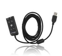 Tarjeta de Sonido USB Adaptador de Audio USB a Jack de 3,5 Mm, Sonido Envolvente Virtual 7.1, Adaptador USB for Cloud II, for PS5, for Series X/S, for One,