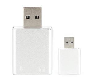 Tarjeta de Sonido USB, Adaptador de Tarjeta de Sonido, Soporte de Chat VolP para 98SE / ME / 2000 / XP/Vista / 7/8, Sonido Envolvente para portátil
