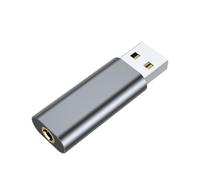 Tarjeta de sonido USB - Adaptador externo Plug and Play de 3,5 mm para ordenador portátil, auriculares USB sin controlador, adaptador de juego , audio USB para y más