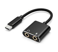 Tarjeta de sonido USB C, tarjeta de sonido externa tipo C a auriculares y adaptador de audio compatible con Windows, portátiles, computadoras de escritorio y ventanas