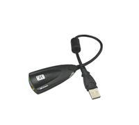 Tarjeta de Sonido USB Externa 7.1 Adaptador 5HV2 3D Audio Auricular MicróFono 3.5Mm para PC PortáTil PC de Escritorio
