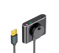 Tarjeta de sonido USB externa con control de volúmenes a micrófono, ecualizadores de puerto de 3,5 mm para PC y portátil