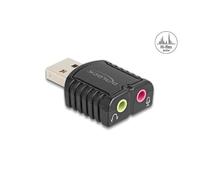 Tarjeta de sonido USB externa DELOCK 24 bit / 96 kHz Plug & Play
