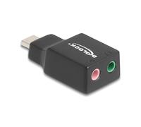Tarjeta de sonido USB externa DELOCK Tipo-C 2x3,5mm Klinkenbu.Plug