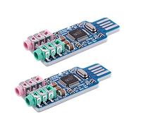 Tarjeta de sonido USB USB para controlador libre CM108 Tarjeta de sonido USB Chip Azul