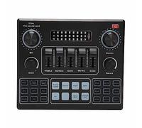 Tarjeta de Sonido V9 BT, Mezclador con Reducción de Ruido, Calidad de Sonido Sonido de 16 Efectos Especiales, Mezclador Analógico para Transmisión en Vivo de Juegos