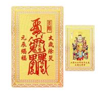 Tarjeta de Tai Sui Coleccionable - Metal Con Bendición Para 2026,Tarjeta China Tai Sui - Para Coleccionistas Adolescentes Viaje Mesita De Noche Viajero Estantería Amigos