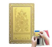 Tarjeta de Tai Sui de tradición china - Tarjeta de cobre Tai Sui de riqueza 2026 - Colección de tesoros de la tradición china Buda riqueza para el año del caballo, decoración del hogar, bendición de