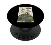 Tarjeta de Tarot Alien The World UFO Invasion Funny Cow PopSockets PopGrip Adhesivo