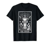 Tarjeta de Tarot Amante del Café Místico Diseño Mágico Cósmico Camiseta