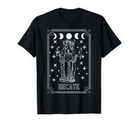 Tarjeta de tarot con texto en inglés "Triple Moon Goddess Hecate" Camiseta