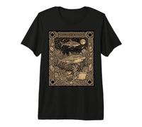 Tarjeta de Tarot de constelación de tiburón Tigre gótica Camiseta Premium