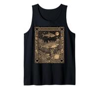 Tarjeta de Tarot de constelación de tiburón Tigre gótica Camiseta sin Mangas