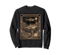 Tarjeta de Tarot de constelación de tiburón Tigre gótica Sudadera