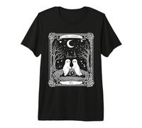 Tarjeta de Tarot de Ghosts The Lovers, gótica Vintage, para Halloween Camiseta Premium