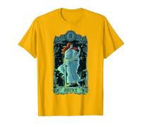 Tarjeta de Tarot de Justicia Diseño de Arcanos Major Camiseta, Hombre, Dorado Brillante, XL